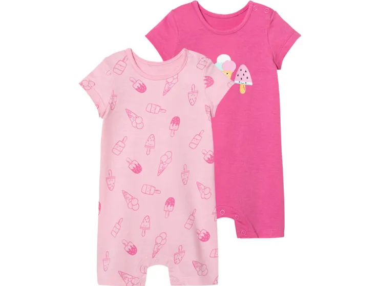 2 baby playsuits