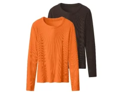 2 Geribde dames shirts