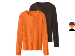 2 Geribde dames shirts