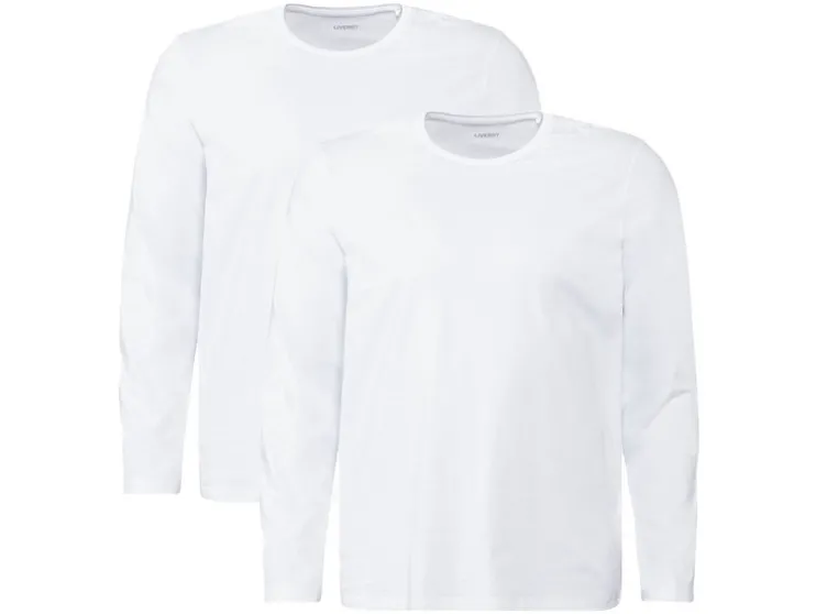 2 heren shirts met lange mouwen