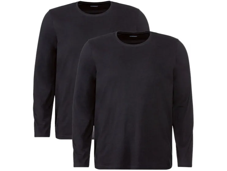 2 heren shirts met lange mouwen