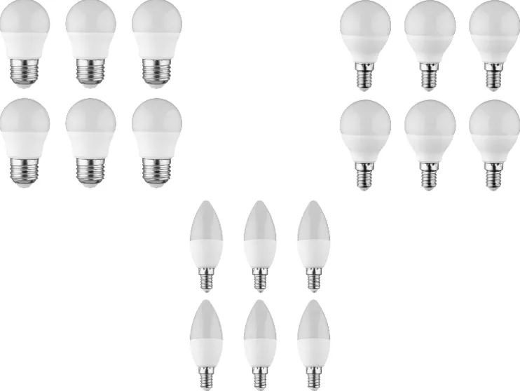 6 LED-lampen