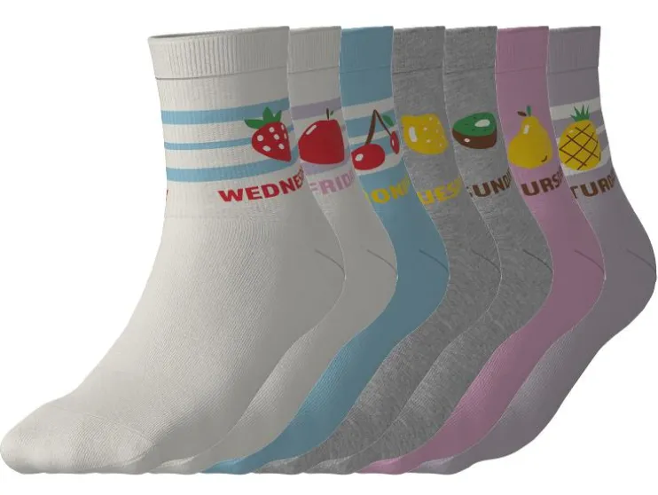 7 Paar kinder sokken