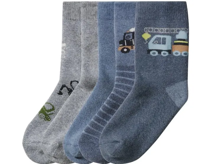 5 Paar kinder thermosokken