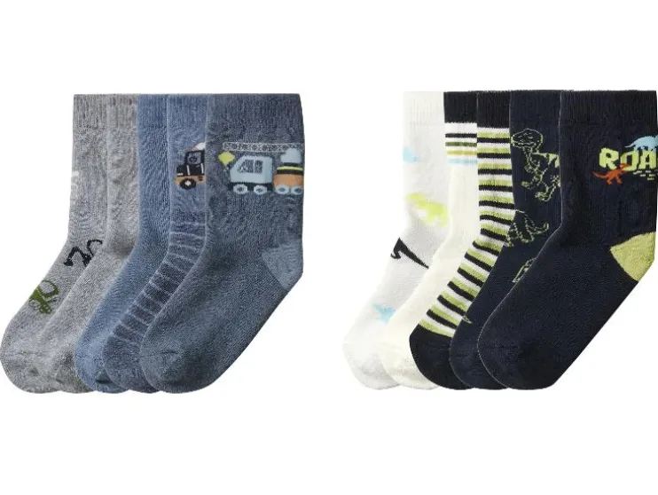 5 Paar kinder thermosokken