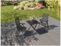 2 verstelbare tuinstoelen Miami