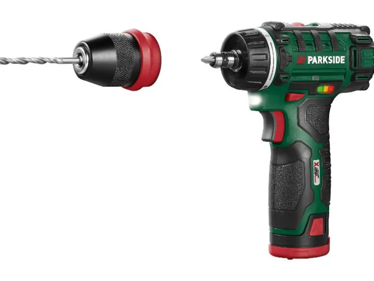 Accu-boormachineset 12 V met 2 accu's en lader