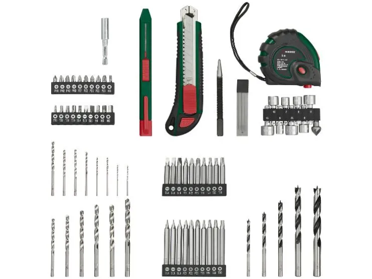 Accu-boormachineset 12 V met 2 accu's en lader