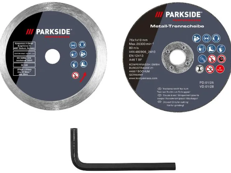 Accu-haakse slijper 12 V zonder accu en lader