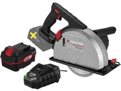 Accu-metaalcirkelzaag 20 V met 4 Ah accu en 4,5 A lader