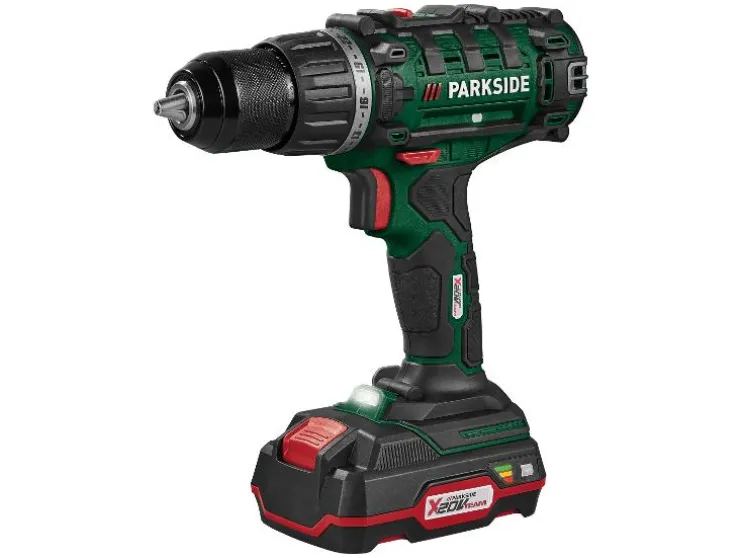 Accu-schroefboormachine set 20 V met 2 Ah accu en 2,4 A lader