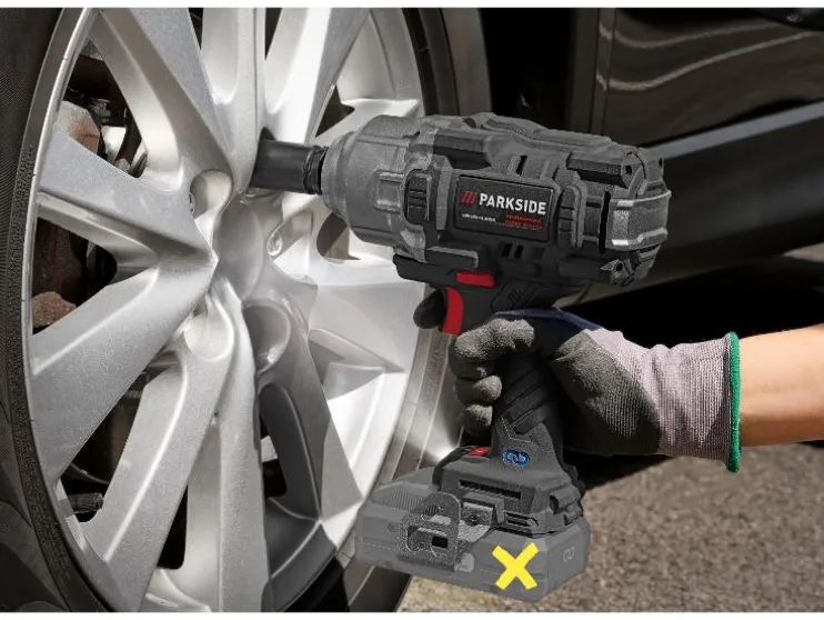 Accu-slagmoersleutel 1/2" 20 V met accu en lader