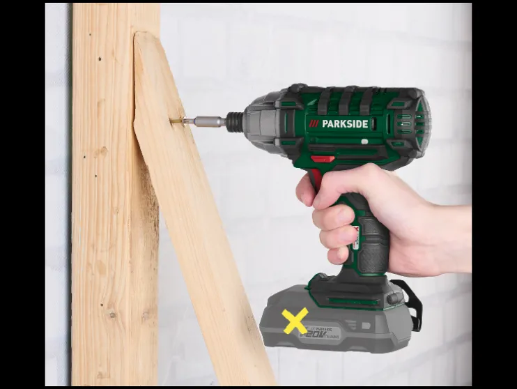 Accu-slagmoersleutel 20 V zonder accu en lader