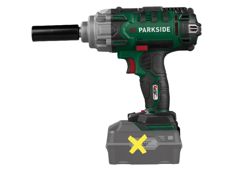 Accu-slagmoersleutel 20 V zonder accu en lader