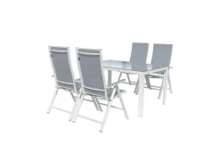 Aluminium tuinset Houston 5-delig