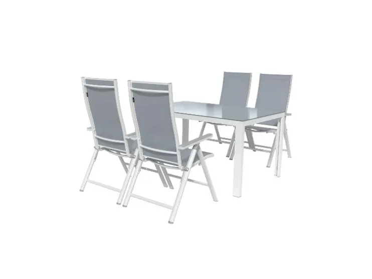 Aluminium tuinset Houston 5-delig