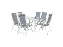 Aluminium tuinset Houston 7-delig