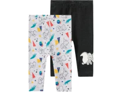Baby leggings, 2 stuks, met hoog bio-katoengehalte