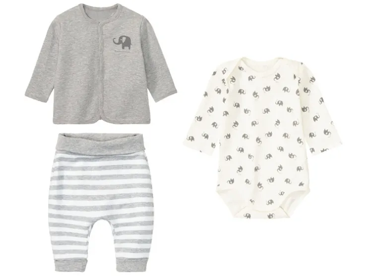 Baby meisjes / jongens cadeauset, met bio-katoen