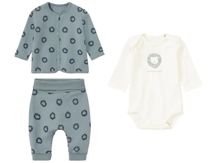 Baby meisjes / jongens cadeauset, met bio-katoen