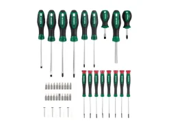 Bit- en schroevendraaierset met wandhouder