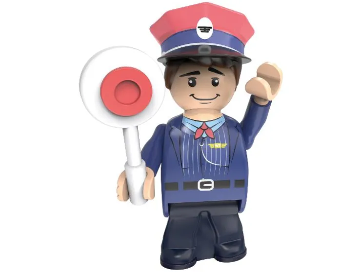 Bouwstenen set trein