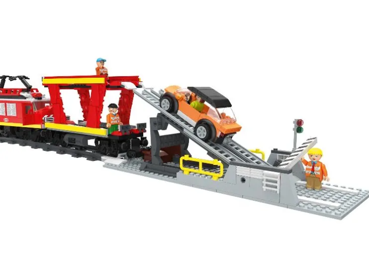 Bouwstenen set trein