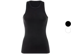 Dames geribde tanktop