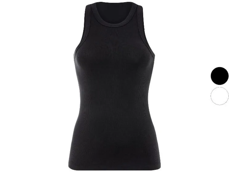 Dames geribde tanktop
