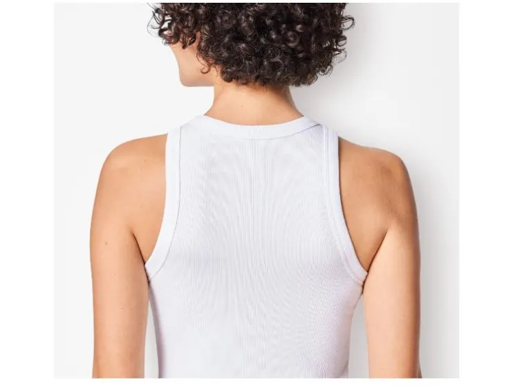 Dames geribde tanktop