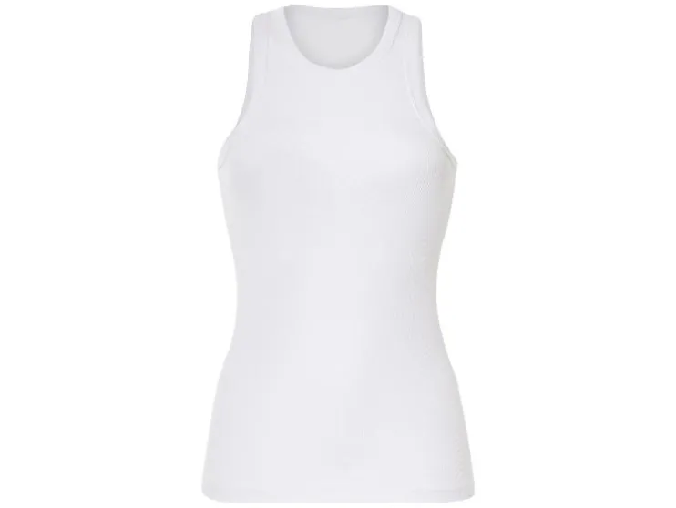 Dames geribde tanktop