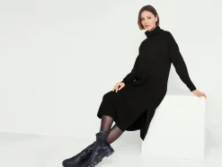 Dames grofgebreide jurk