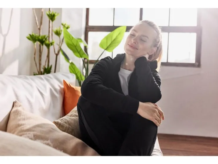 Dames hoodie met rits