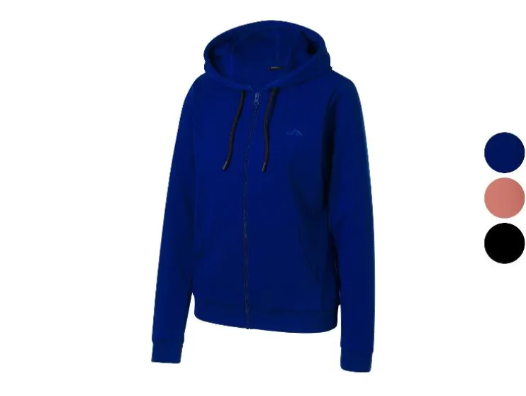 Dames hoodie met rits