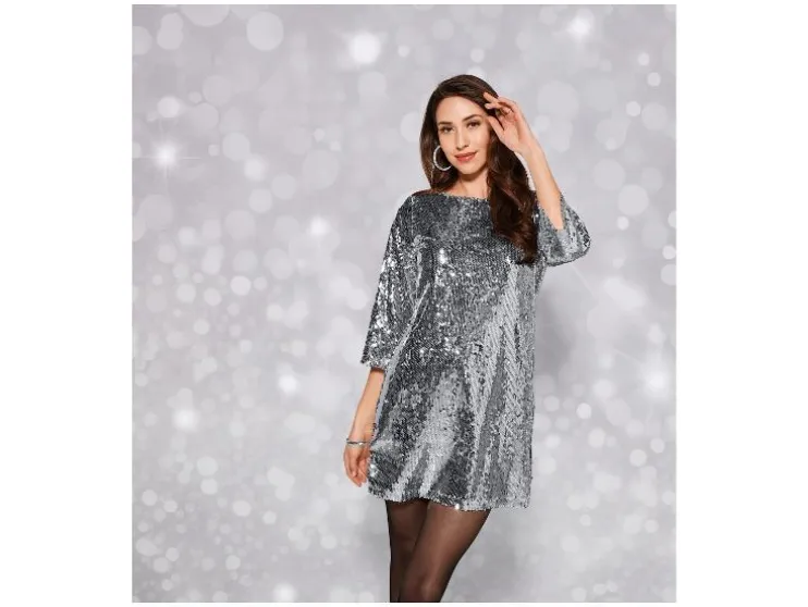 Dames jurk met pailletten