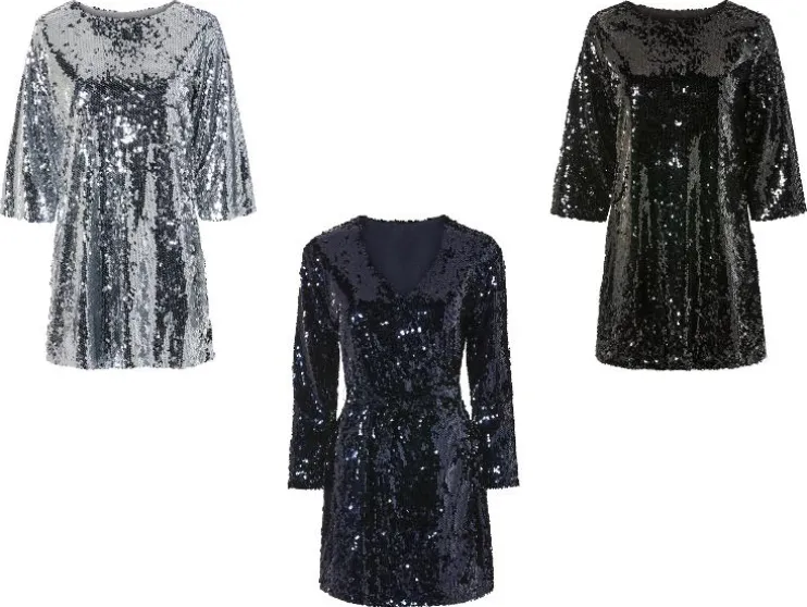 Dames jurk met pailletten