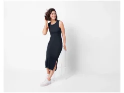 Dames jurk met ribstructuur