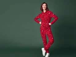 Dames kerstjumpsuit
