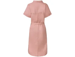 Dames linnen-maxi-jurk