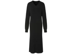 Dames midi-gebreide jurk