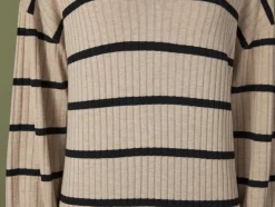 Dames midi-gebreide jurk