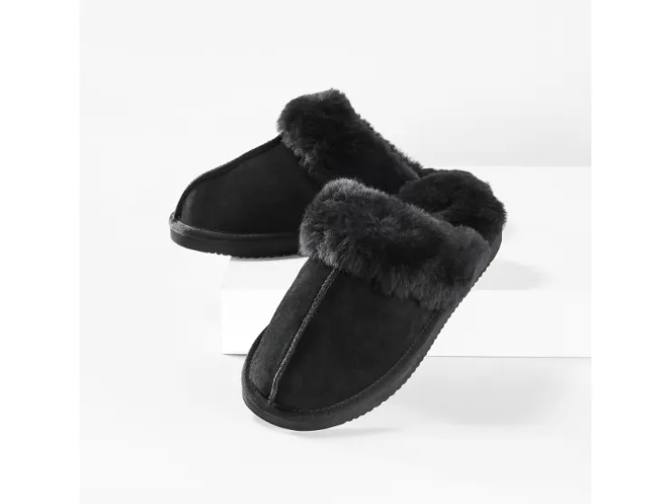 Dames pantoffels lamsvacht