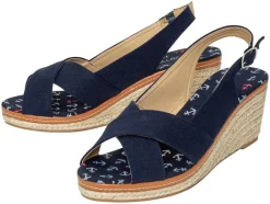 Dames sandalen met sleehak