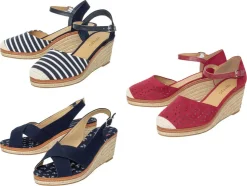 Dames sandalen met sleehak