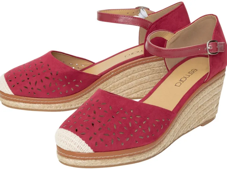 Dames sandalen met sleehak