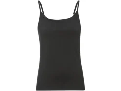 Dames spaghettibandjeshemd, 2 stuks, getailleerd gesneden