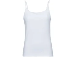 Dames spaghettibandjeshemd, 2 stuks, getailleerd gesneden