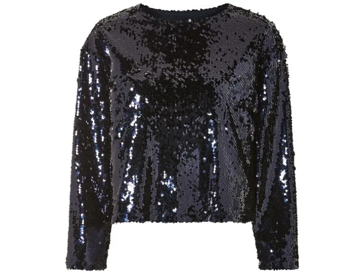 Dames top met pailletten