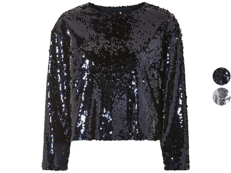 Dames top met pailletten