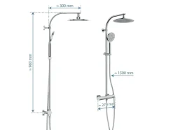 Doucheset Madura Fresh met thermostaatkraan